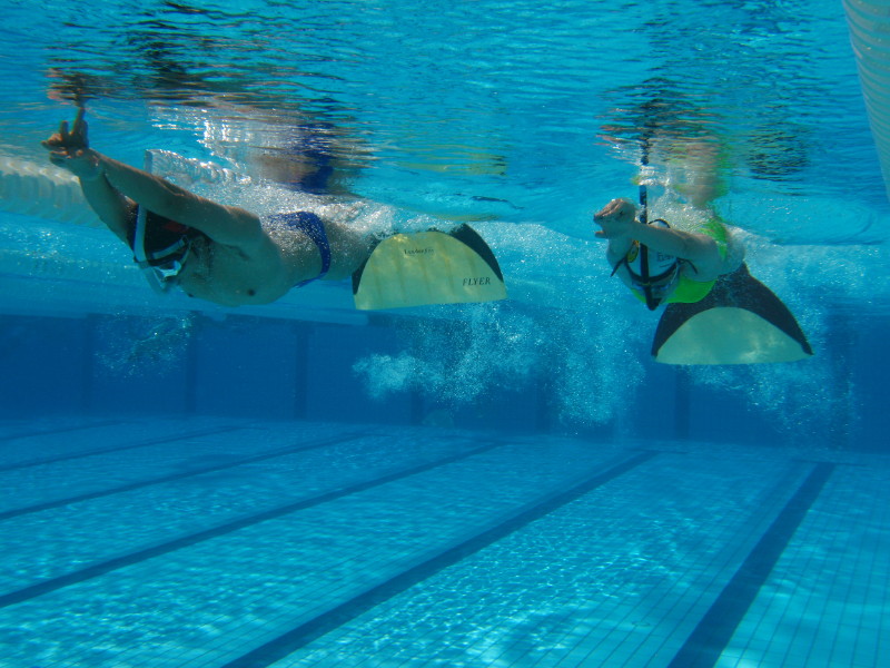 Curso de natación con aletas 🏊